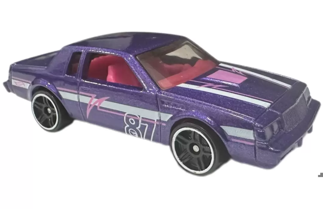 Foto da miniatura Hot Wheels 87 Buick Regal GNX (TH) na cor Roxo
