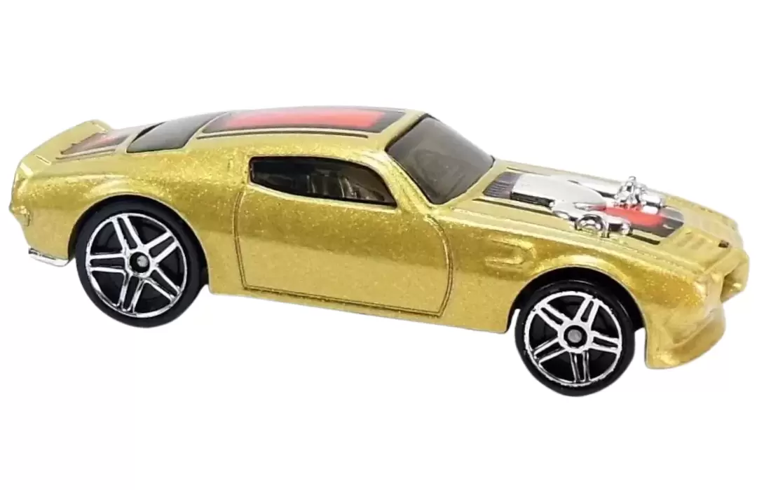 Foto da miniatura Hot Wheels 70 Pontiac Firebird na cor Dourado