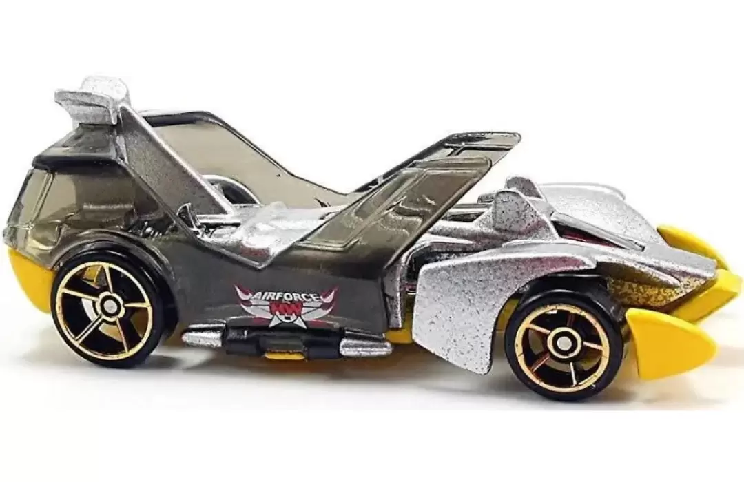 Foto da miniatura Hot Wheels Jet Threat 4.0 na cor Prata