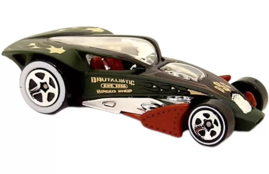 Foto da miniatura Hot Wheels Brutalistic na cor Verde