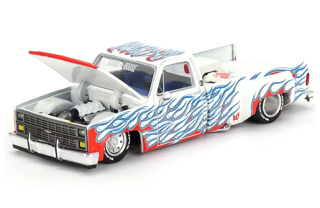 Foto da miniatura Kaido-House Chevrolet Silverado Dually On Fire V2 na cor Branco