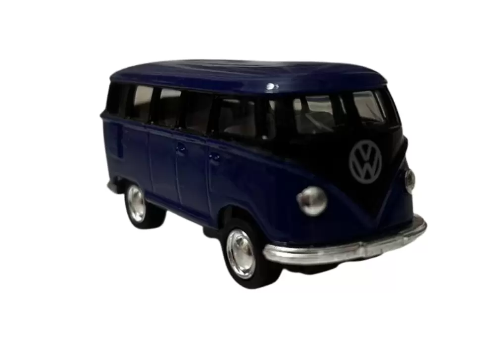 Foto da miniatura Kinsmart Volkswagen Classic Bus (1962) na cor Azul