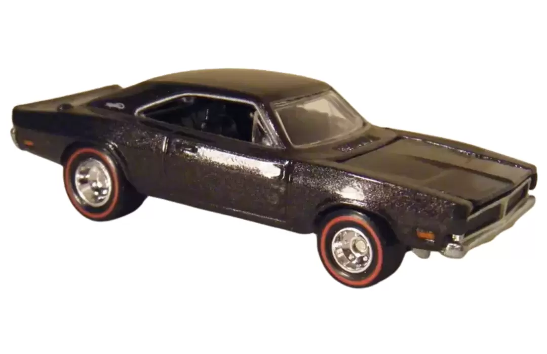 Foto da miniatura Hot Wheels 69 Dodge Charger na cor Preto