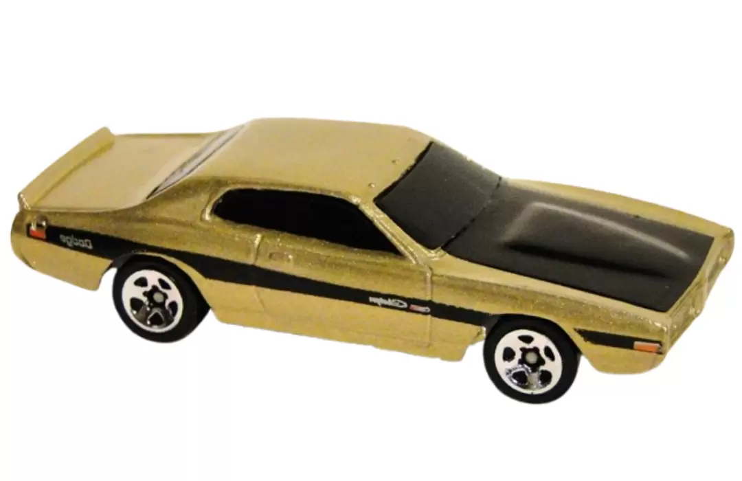 Foto da miniatura Hot Wheels 74 Dodge Charger na cor Dourado