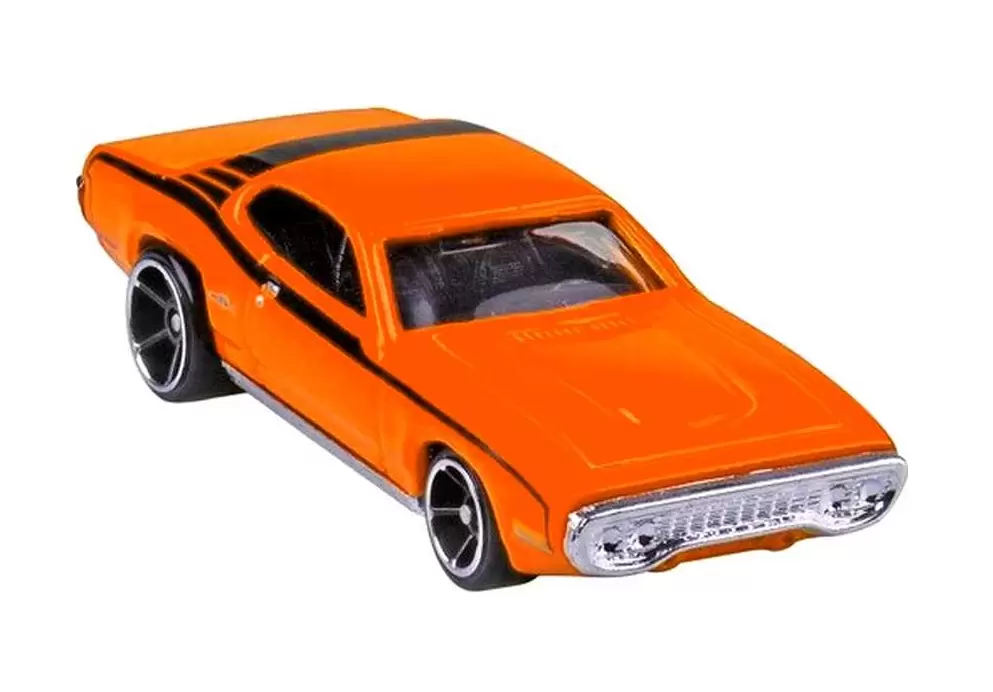 Foto da miniatura Hot Wheels 71 Plymouth GTX na cor Laranja
