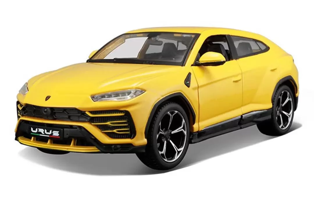 Foto da miniatura Maisto Lamborghini Urus 2018 na cor Amarelo