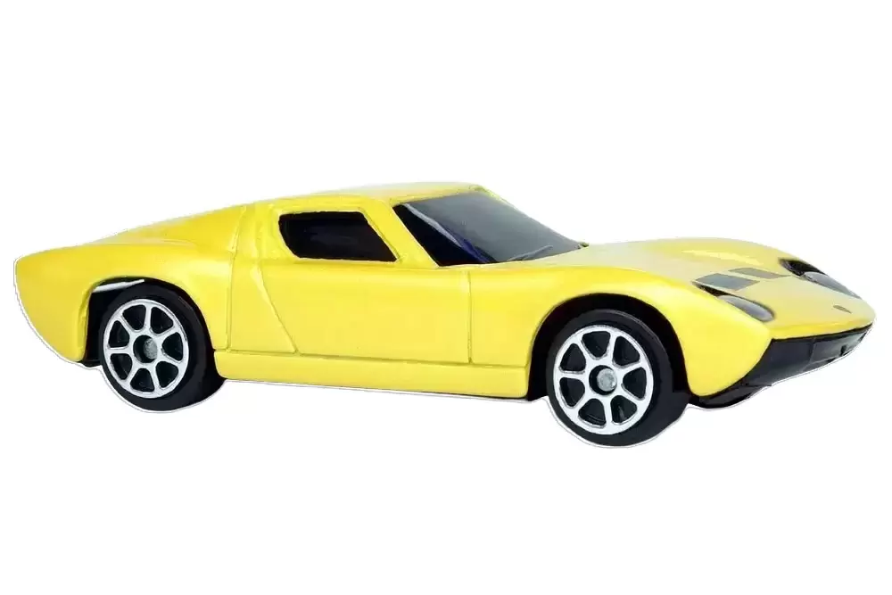Foto da miniatura Maisto 1966 Lamborghini Miura na cor Amarelo