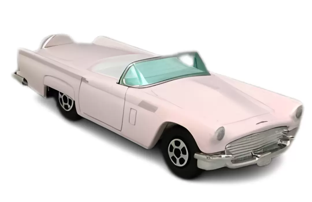 Foto da miniatura Matchbox 1957 Ford Thunderbird na cor Rosa