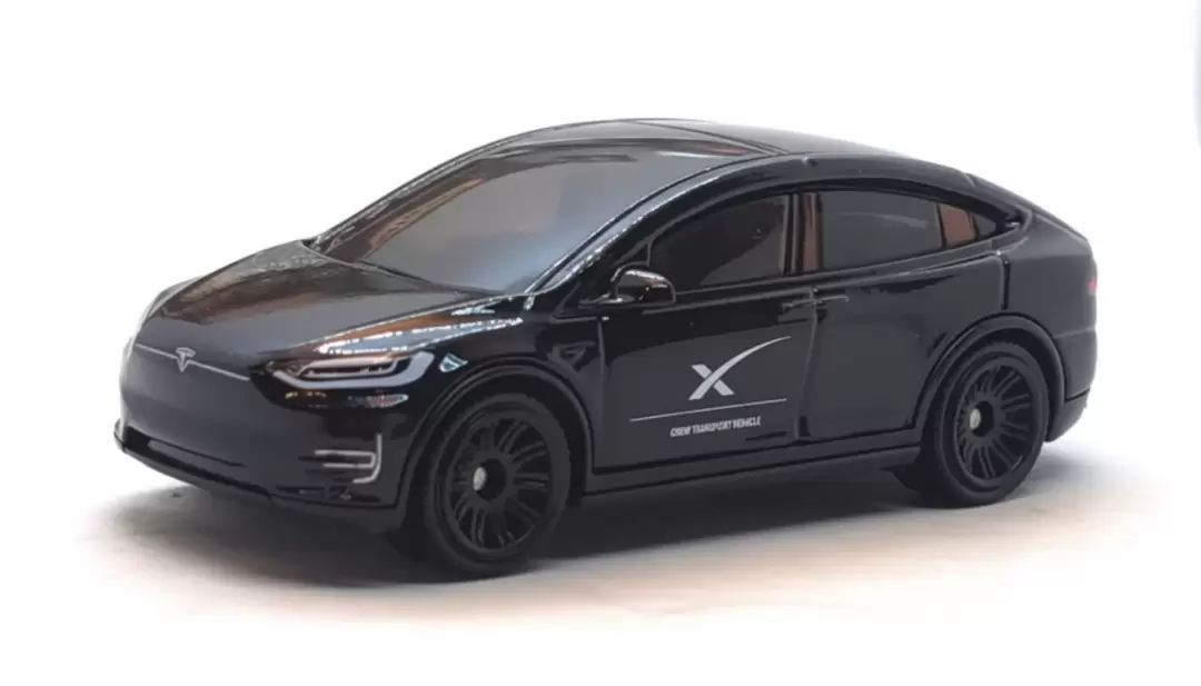 Foto da miniatura Matchbox Tesla Model X na cor Preto