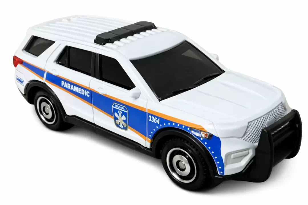Foto da miniatura Matchbox 2023 Ford Police Interceptor Utility na cor Branco