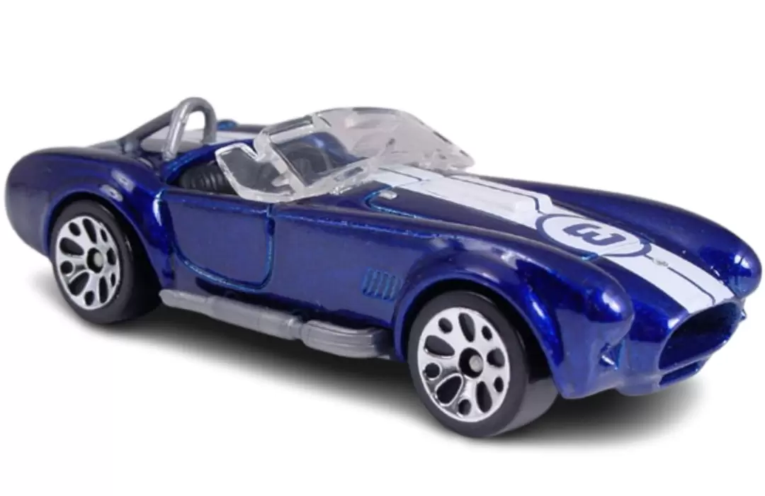 Foto da miniatura Matchbox 1965 Shelby Cobra 427 S/C na cor Azul