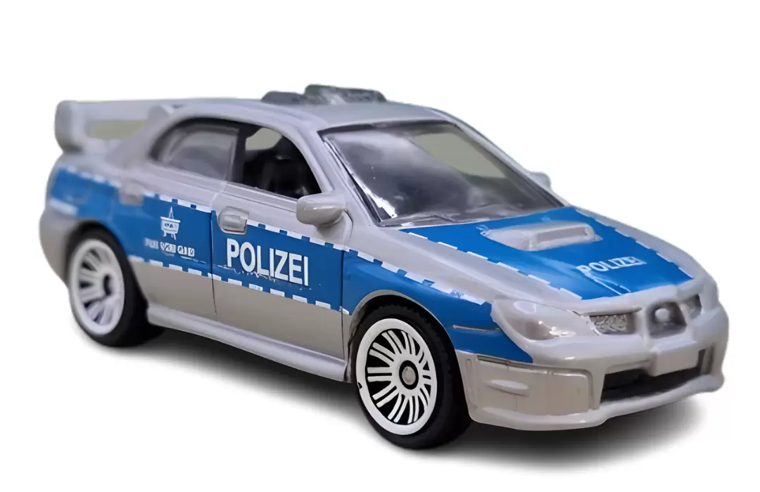 Foto da miniatura Matchbox Subaru Impreza Police na cor Prata