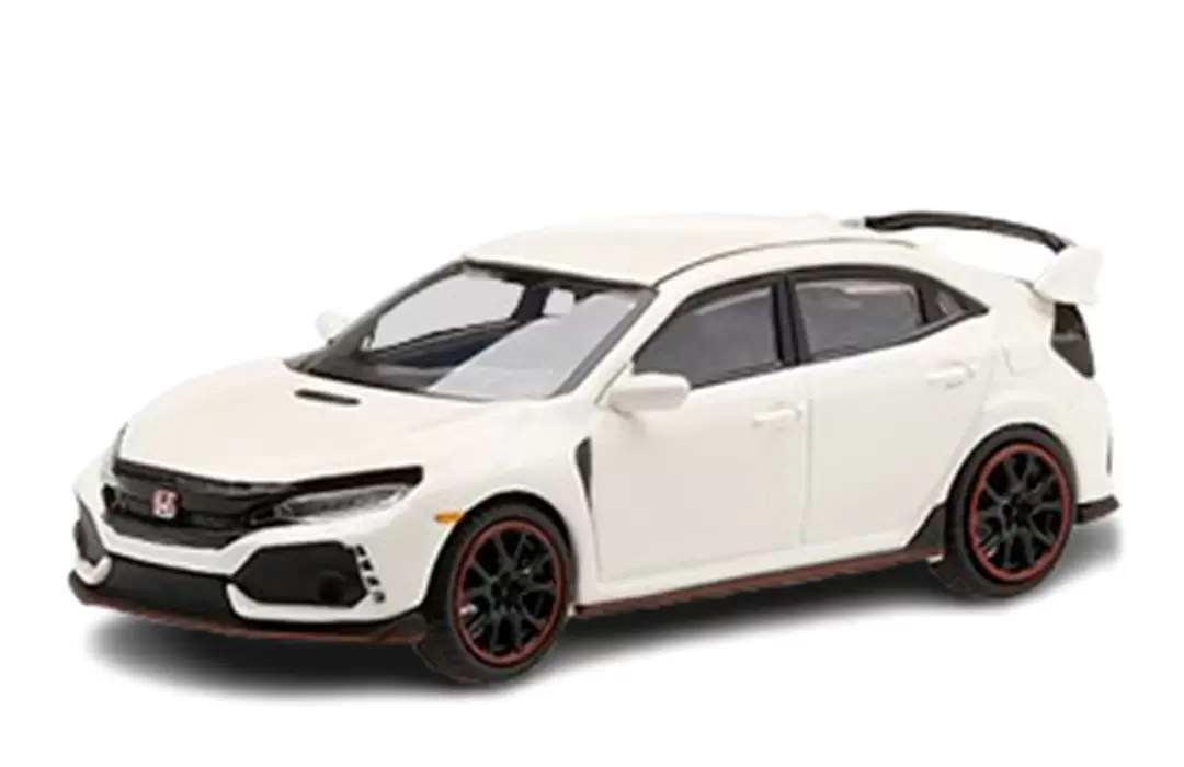 Foto da miniatura Mini GT Honda Civic Type R (FK8) Campeonato Branco na cor Branco