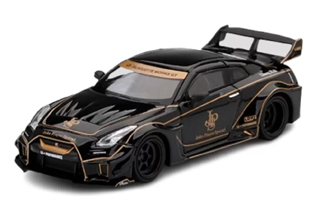 Foto da miniatura Mini GT GT NISSAN 35GT-RR Ver.1 JPS LB★WORKS na cor Preto