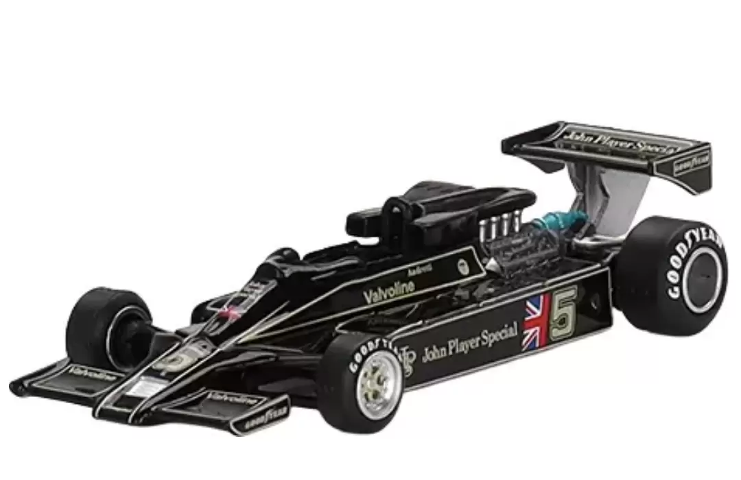 Foto da miniatura Mini GT Lotus 78 #5 1977 Apresentação na cor Preto