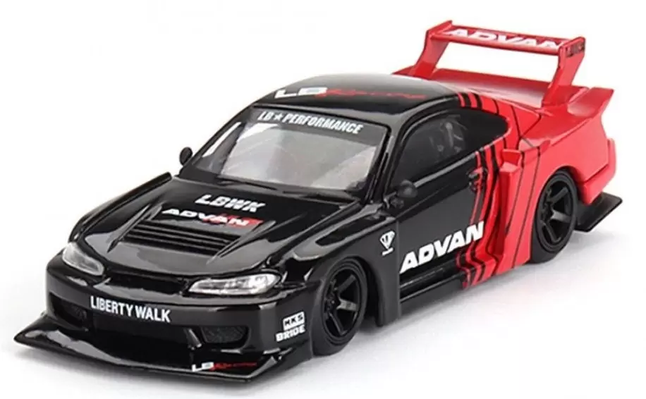 Foto da miniatura Mini GT LB-Super Silhouette Nissan S15 SILVIA - ADVAN na cor Preto