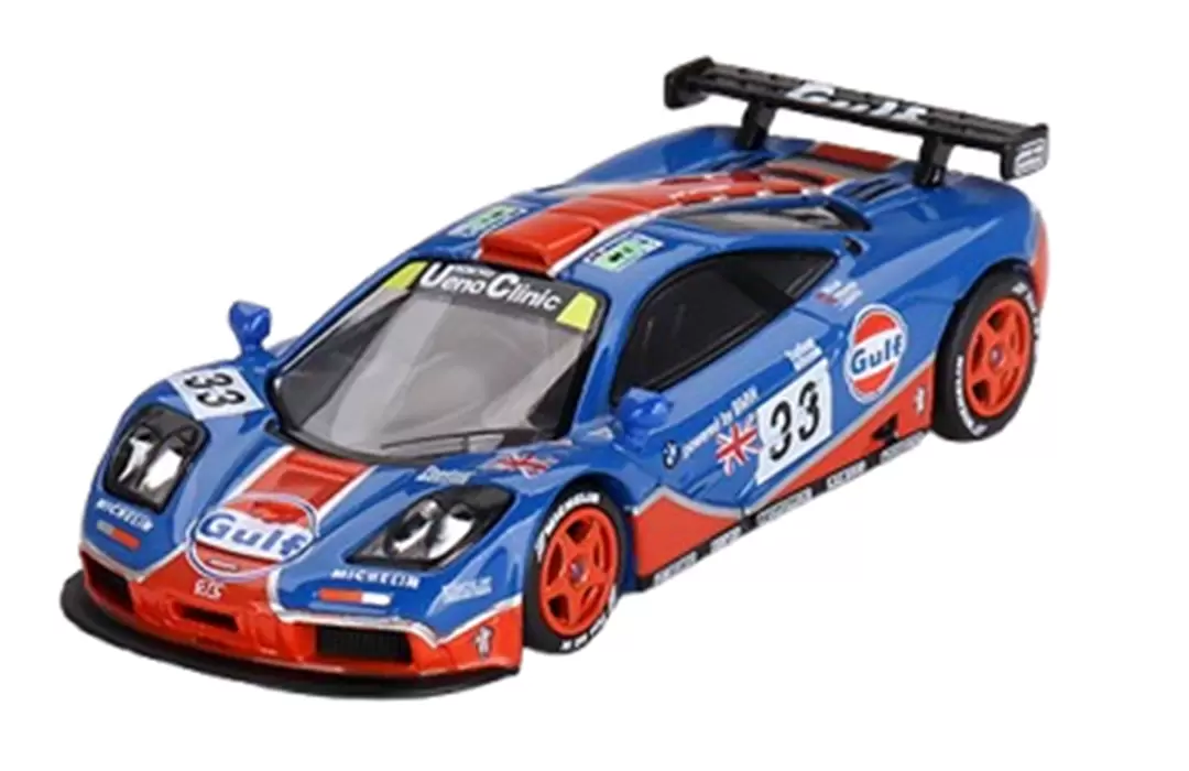 Foto da miniatura Mini GT McLaren F1 GTR #33 1996 Le Mans na cor Azul