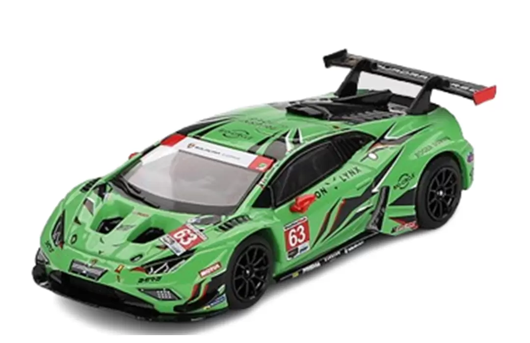 Foto da miniatura Mini GT Lamborghini Huracán GT3 EVO2 #63 na cor Verde
