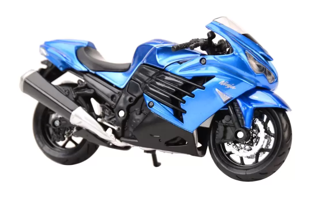 Foto da miniatura Maisto Kawasaki Ninja ZX-14R na cor Azul