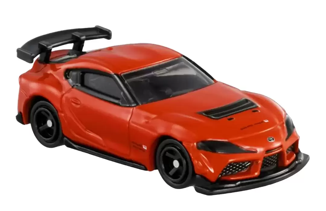 Foto da miniatura Tomica GR Supra GT4 EVO na cor Laranja