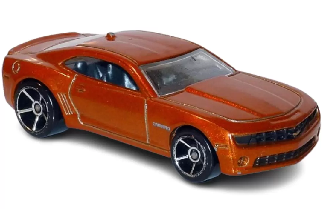 Foto da miniatura Hot Wheels 10 Camaro SS na cor Laranja