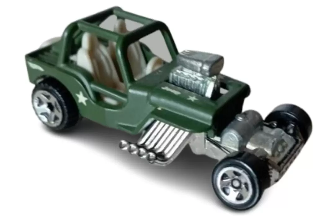 Foto da miniatura Hot Wheels Custom '42 Jeep CJ-2A na cor Verde