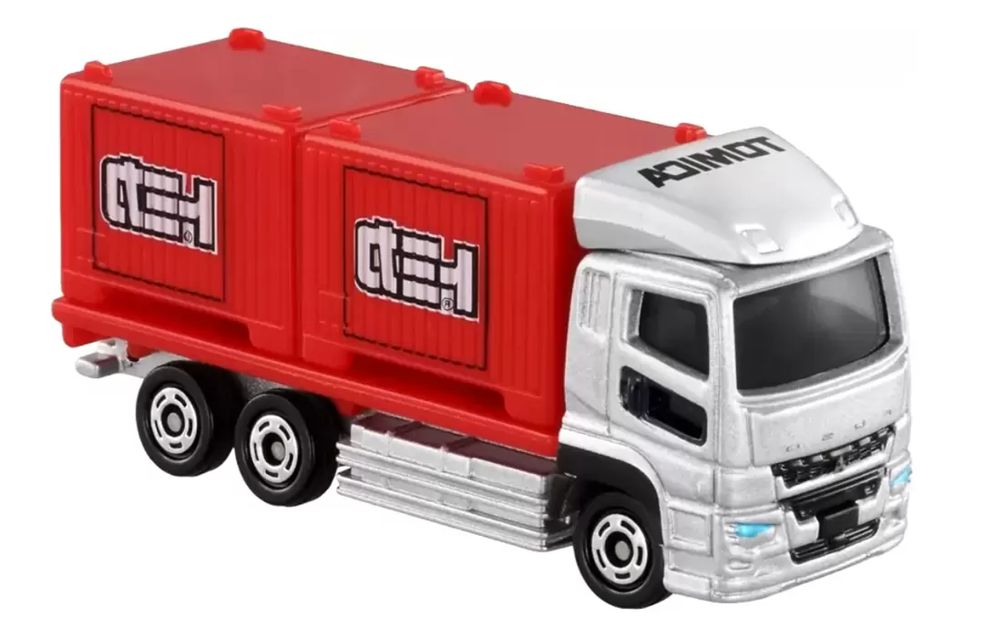 Foto da miniatura Tomica Mitsubishi Fuso Super Great na cor Prata