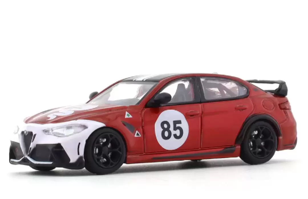 Foto da miniatura Auto Art Alfa Romeo Giulia GTAm #85 na cor Vermelho