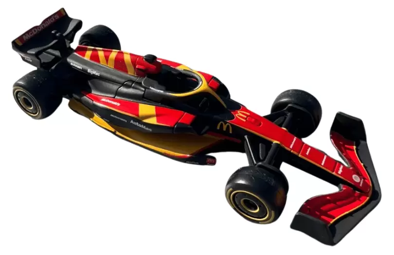 Foto da miniatura Bburago F1 McDonald's 2025 - Filme F1 na cor Vermelho