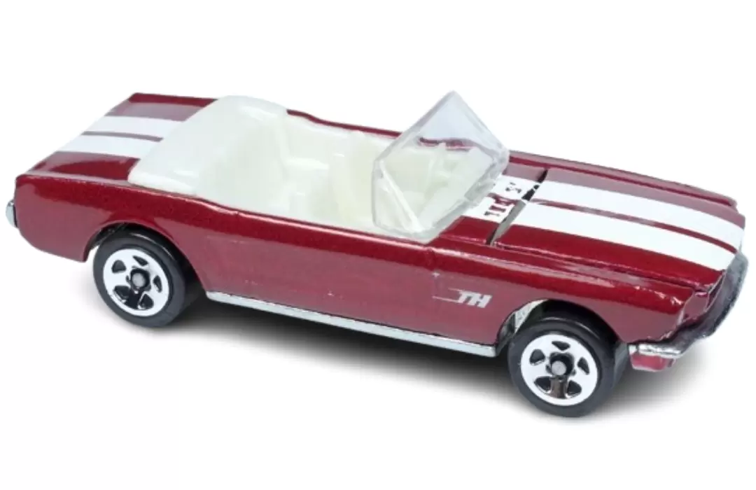 Foto da miniatura Hot Wheels 65 Mustang Convertible (TH) na cor Vermelho