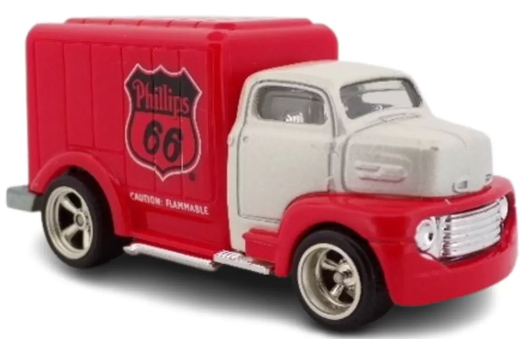 Foto da miniatura Hot Wheels 49 Ford C.O.E. na cor Branco