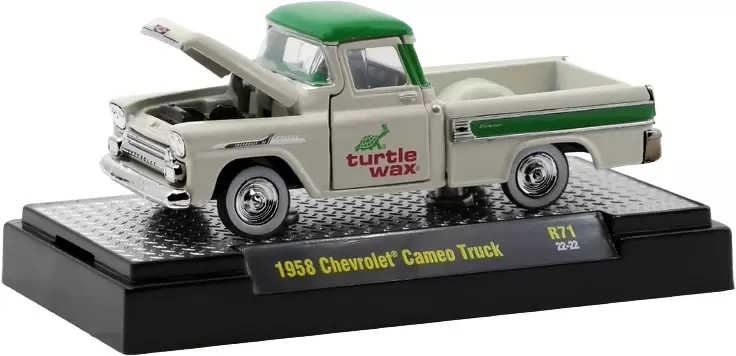Foto da miniatura M2 Machines 1958 Chevrolet Cameo Truck na cor Branco