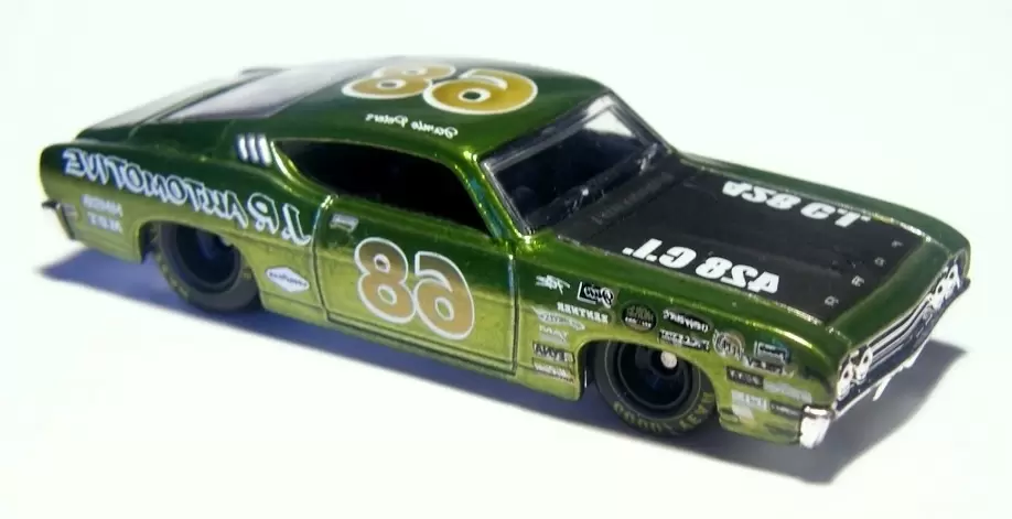 Foto da miniatura Hot Wheels 69 Ford Torino Talladega (STH) na cor Verde