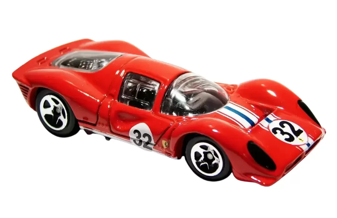Foto da miniatura Hot Wheels Ferrari 330 P4 na cor Vermelho