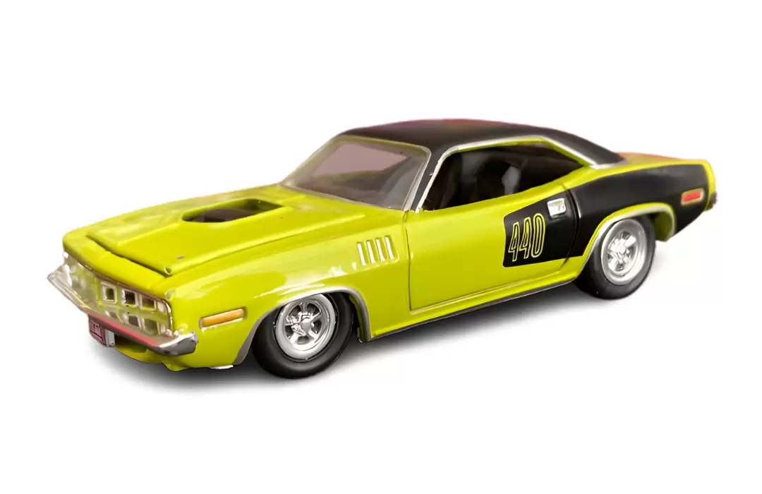 Foto da miniatura Racing Champions 1971 Plymouth Barracuda na cor Verde