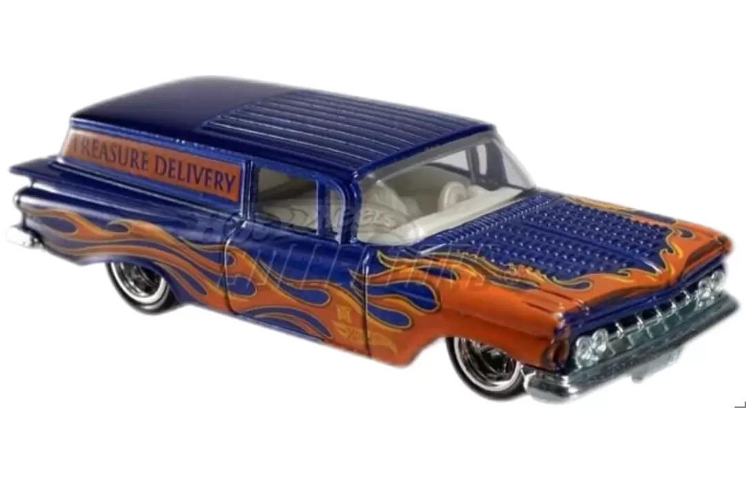 Foto da miniatura Hot Wheels 59 Chevy Delivery (TH) na cor Azul
