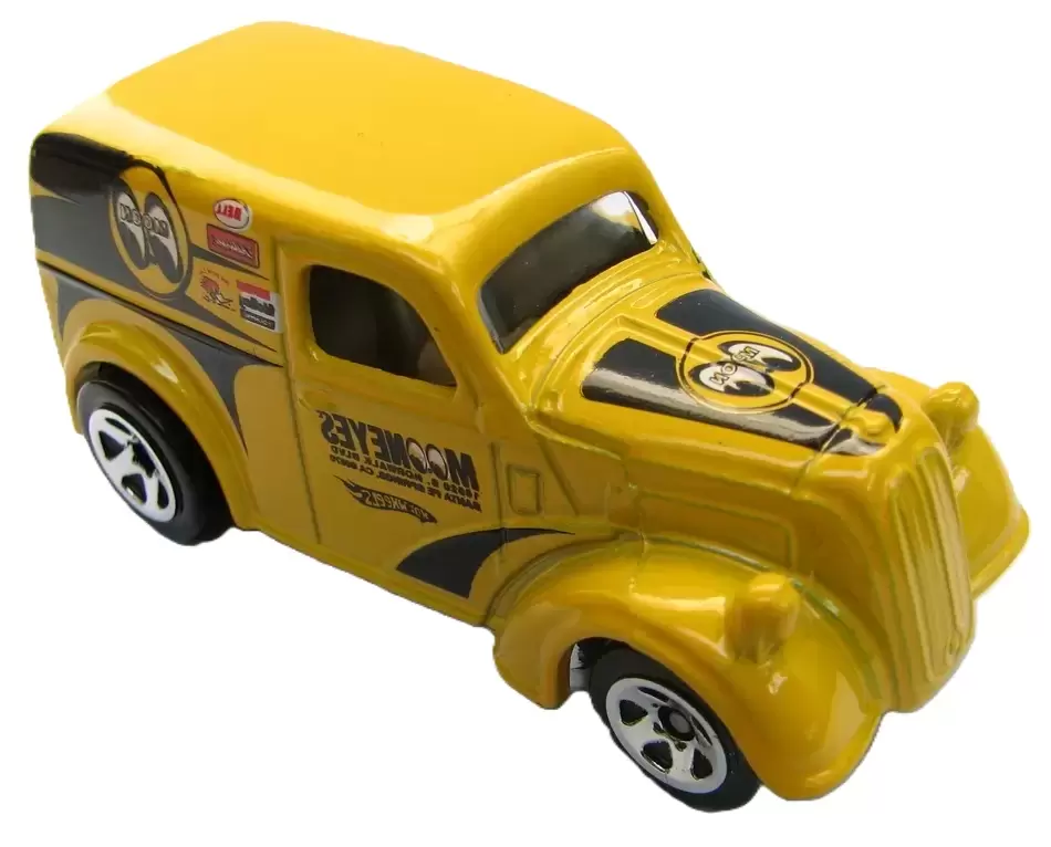 Foto da miniatura Hot Wheels Anglia Panel Truck na cor Amarelo