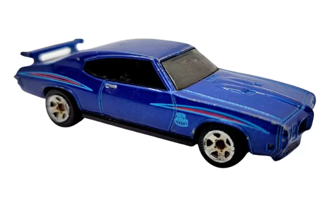 Foto da miniatura Hot Wheels 70 Pontiac GTO Judge na cor Azul