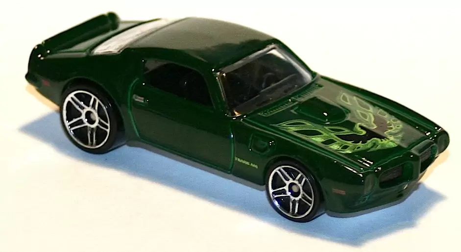 Foto da miniatura Hot Wheels 73 Pontiac Firebird na cor Verde