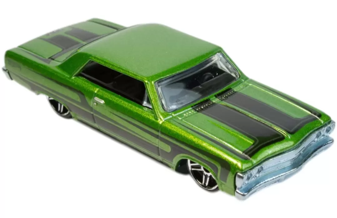 Foto da miniatura Hot Wheels 65 Chevy Malibu na cor Verde