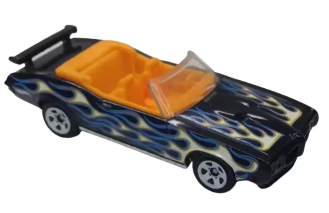 Foto da miniatura Hot Wheels 70 Pontiac GTO na cor Preto