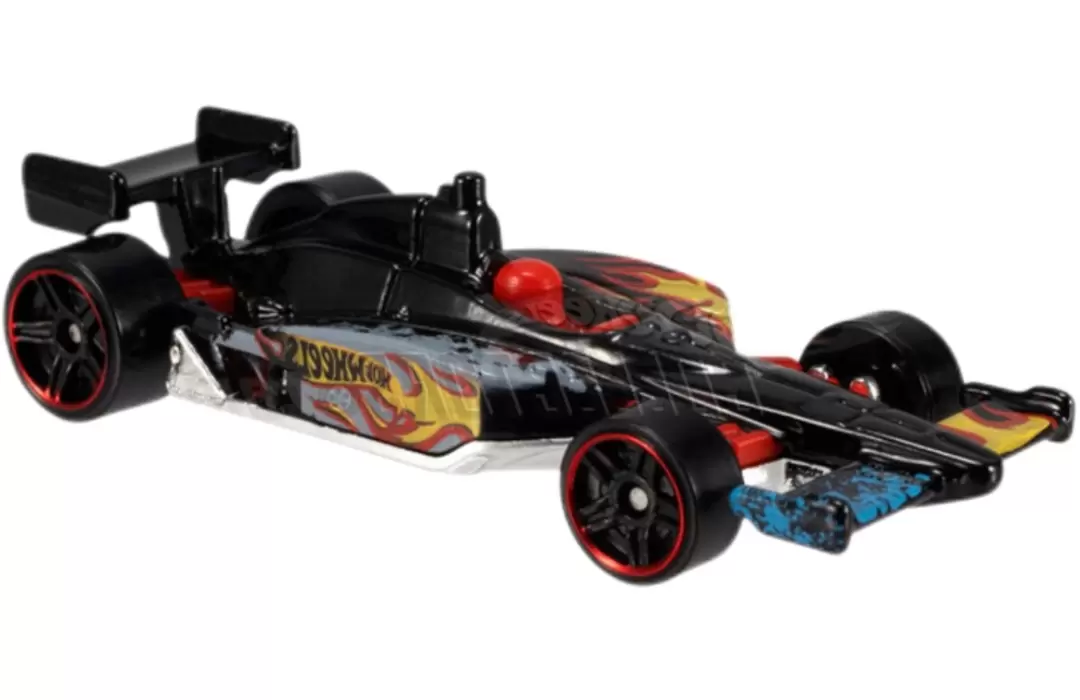 Foto da miniatura Hot Wheels 2011 IndyCar Oval Course Race Car na cor Preto