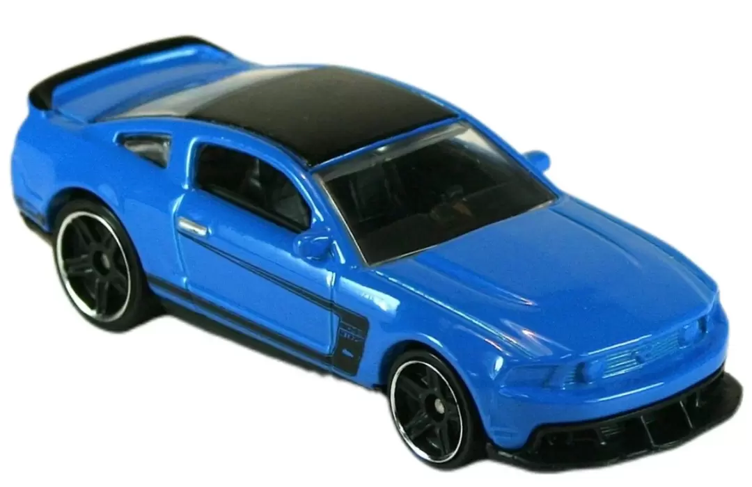 Foto da miniatura Hot Wheels 2012 Mustang Boss 302 Laguna Seca na cor Azul