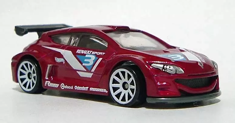 Foto da miniatura Hot Wheels Megane Trophy na cor Vinho