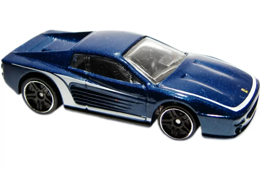 Foto da miniatura Hot Wheels Ferrari F512M na cor Azul