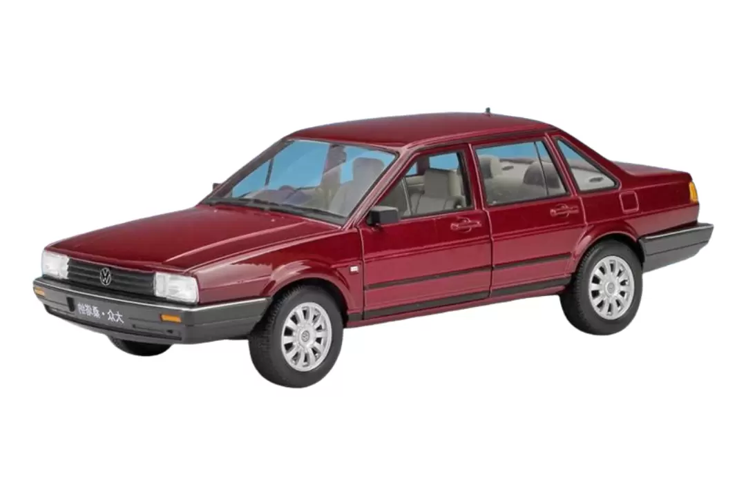 Foto da miniatura Welly Volkswagen Santana na cor Vinho