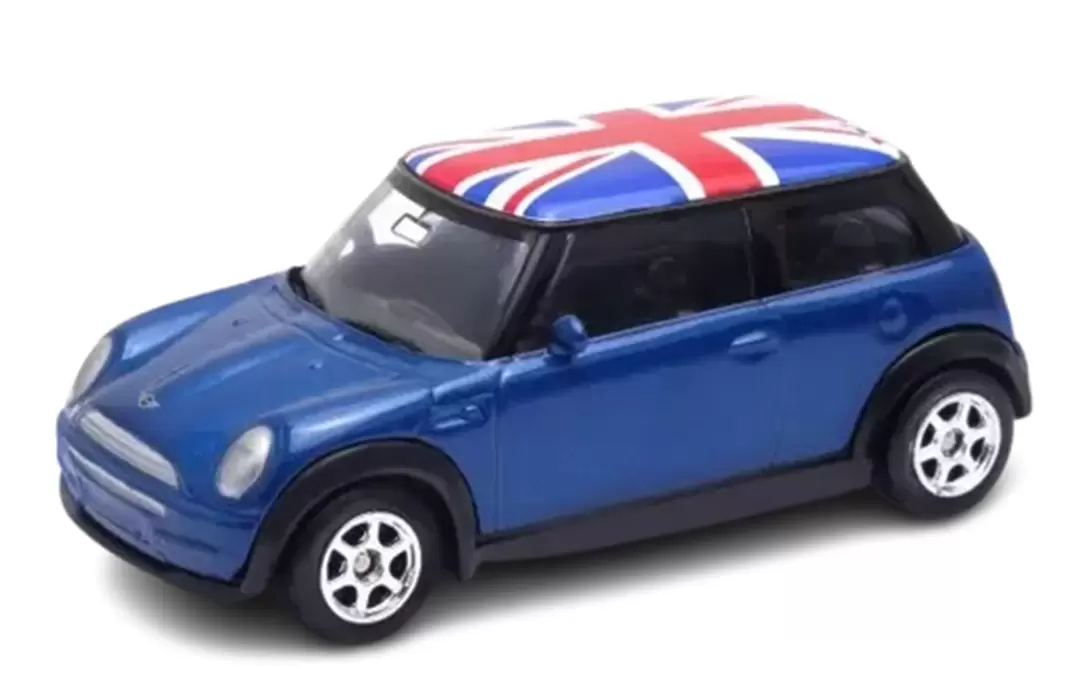 Foto da miniatura Welly Mini Cooper New na cor Azul