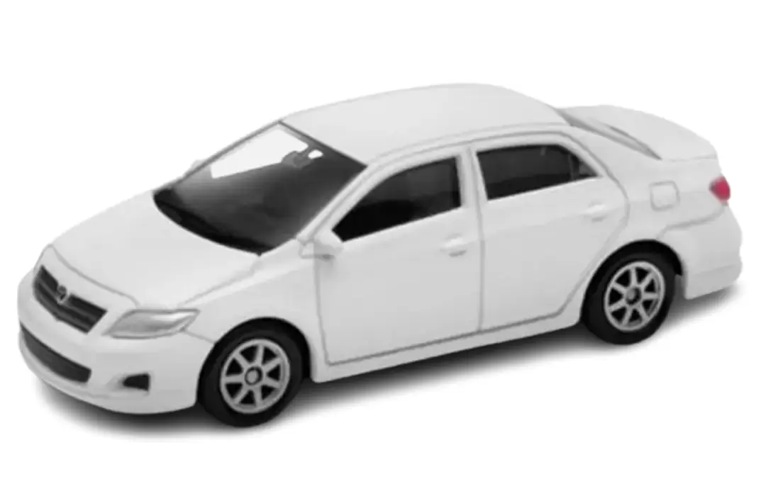 Foto da miniatura Welly Toyota Corolla na cor Branco