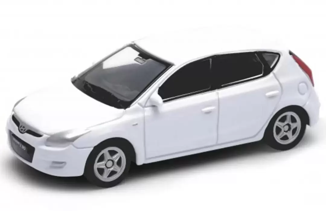 Foto da miniatura Welly Hyundai i30 na cor Branco