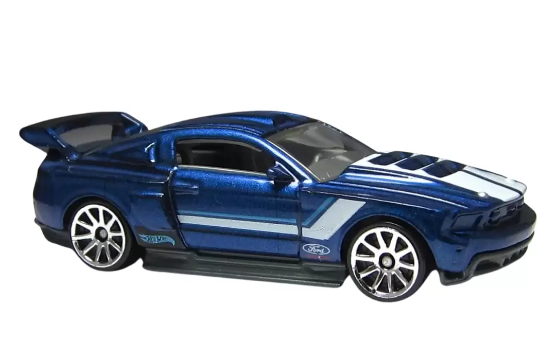 Foto da miniatura Hot Wheels Custom '12 Ford Mustang na cor Azul